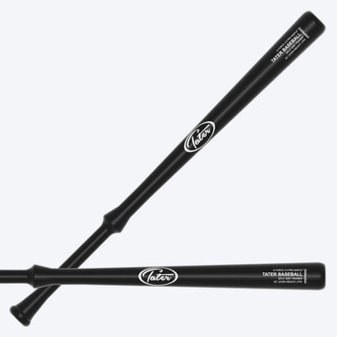 Black Tater Baseball split grip trainer bat, 32-inch pro maple, even weight design for swing training