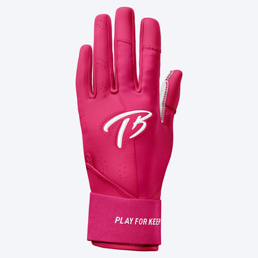 Long Cuff Batting Gloves | Bubblegum Pink