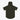 Fundamentals 1/4 zip short sleeve hoodie in black, front view