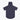 Fundamentals 1/4 zip short sleeve hoodie in navy, front view