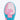 Close-up of the pink Kong gorilla graphic blowing a pink bubblegum bubble on the sky blue Tater KONG sliding mitt