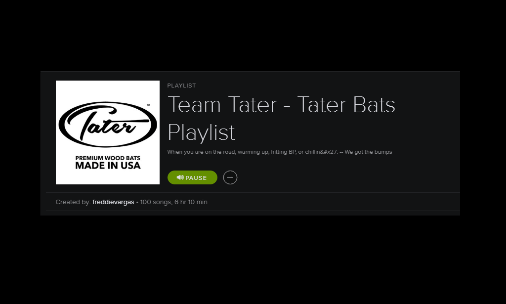 Team Tater Spotify Music Playlist