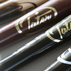 Tater custom end-loaded wood bats — XL5, X6, 243, CB15, U238 power-hitter profile lineup — Tater