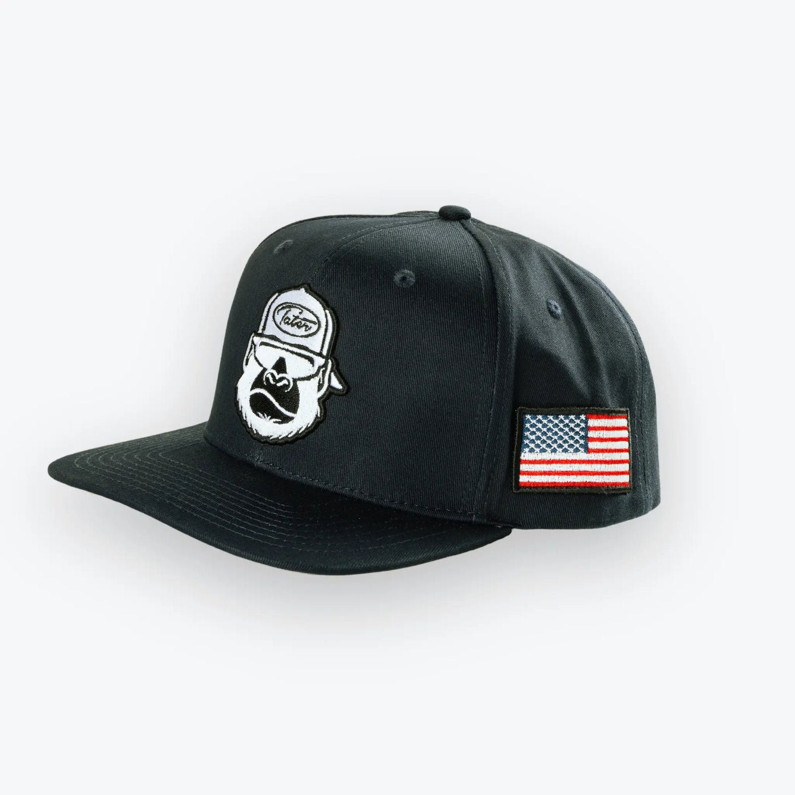 Black strapback baseball cap 2025