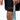 Close-up of black Fundamentals conditioning shorts with the TATER logo