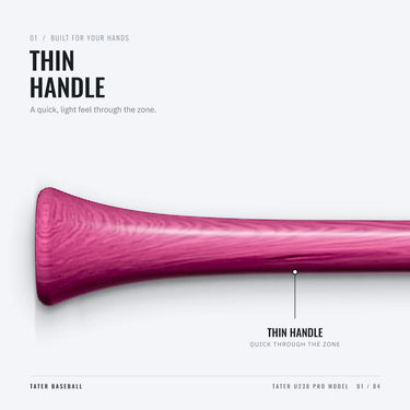 Thin handle on the Tater U238 Pro