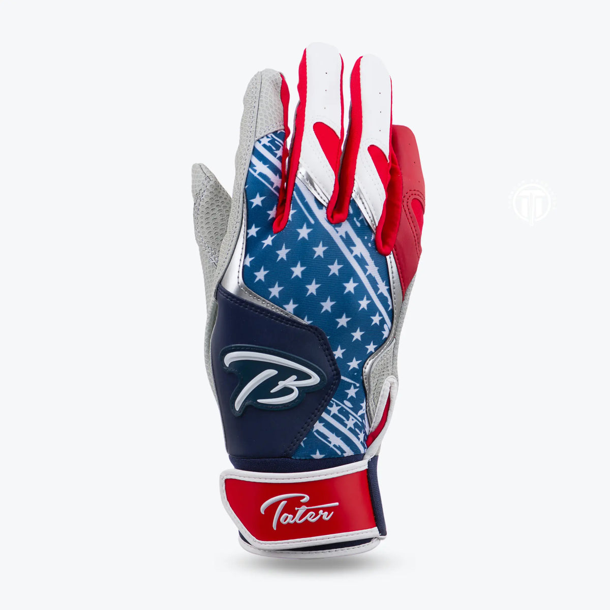 Homegrown American Flag Zanda Batting Gloves Tater Baseball
